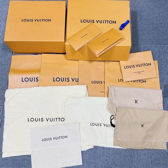 Flyer Created For Posh Show- Louis Vuitton Dust Bags and Boxes Set